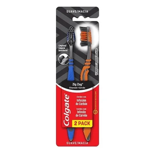 Escova Dental Colgate Zig Zag Carvao 2und