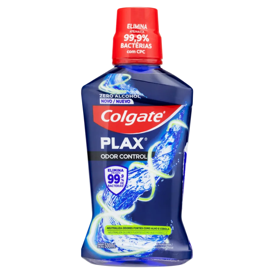 Enxaguante Bucal Colgate Plax Odor Control Zero Álcool 500ml
