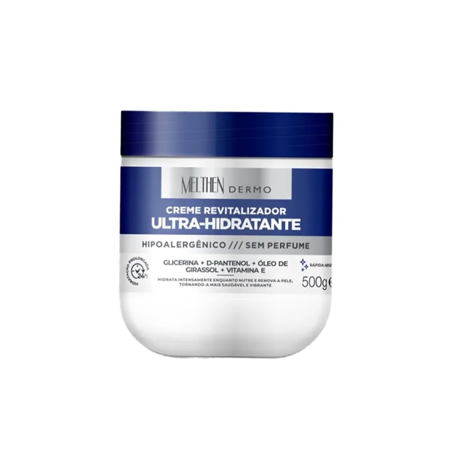 Creme Revitalizador Ultra-Hidratante Melthen Dermo Sem Perfume 500g