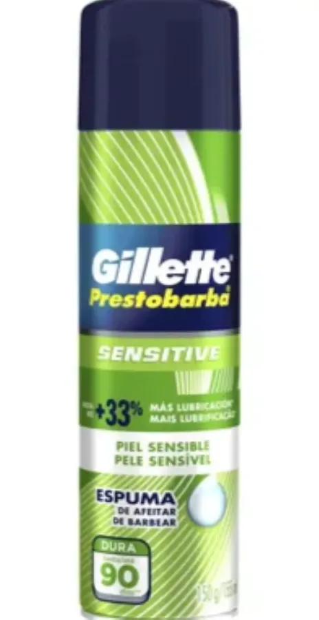 Espuma Barbear Gillette Prestobarba Pele Sensivel 150G