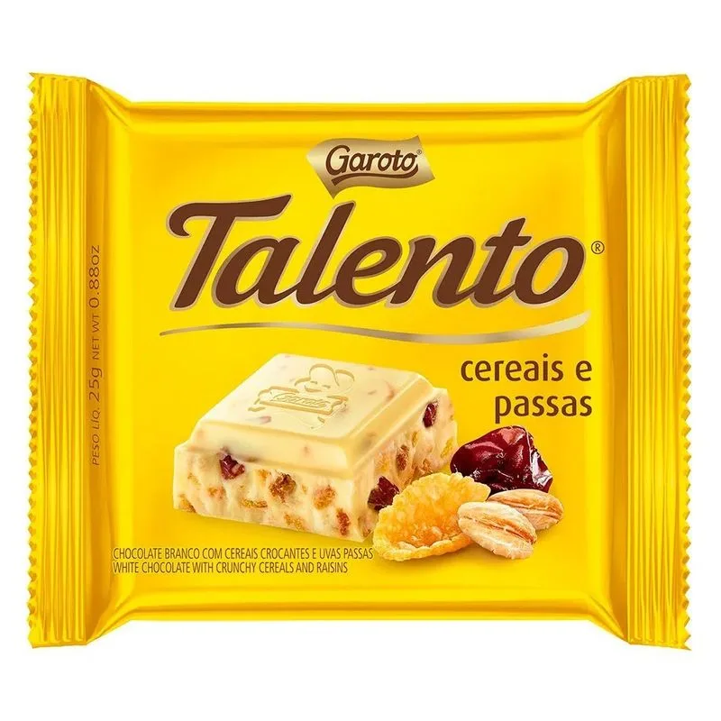 Talento Chocolate Branco Cer 25G