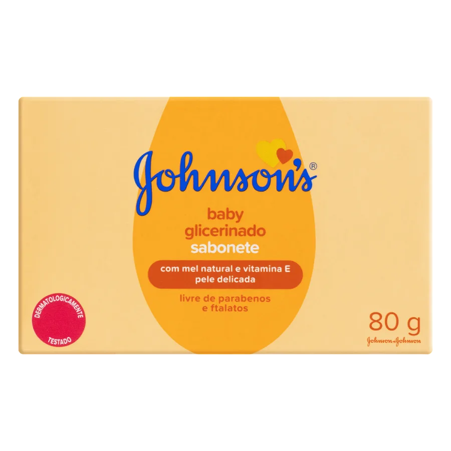 Sabonete Johnson & Johnson Glicerinado 80G