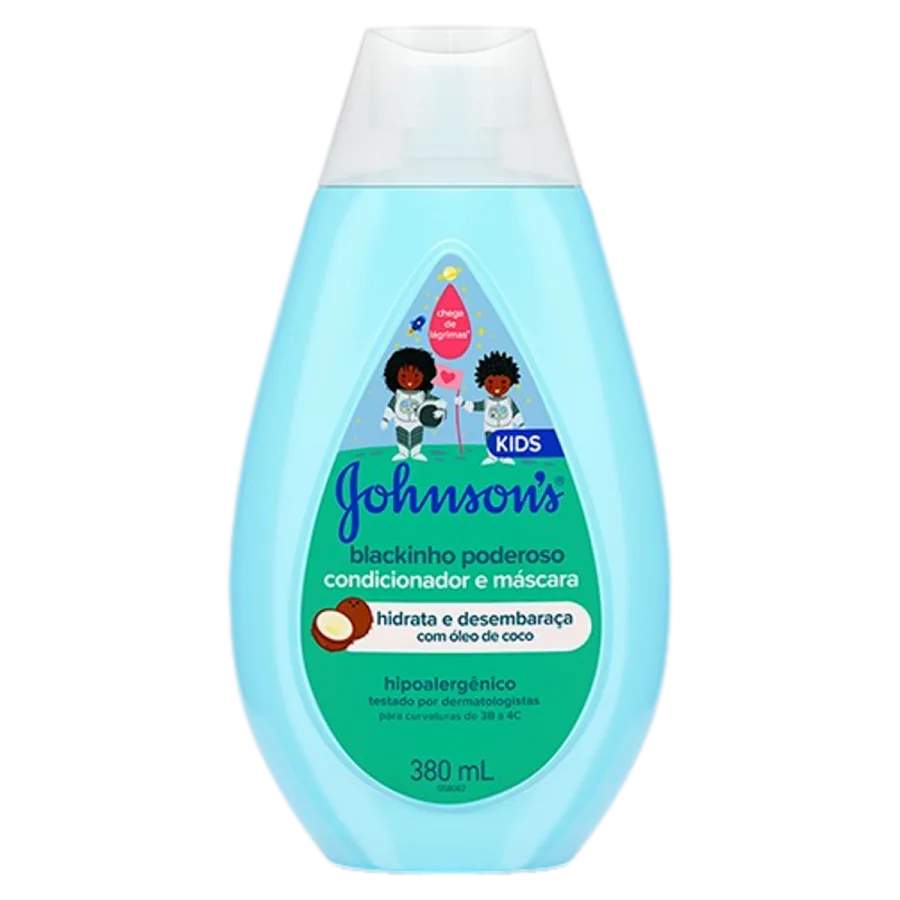 Cond Johnsons & Johnsons Baby Blackinho Poderoso 380ML
