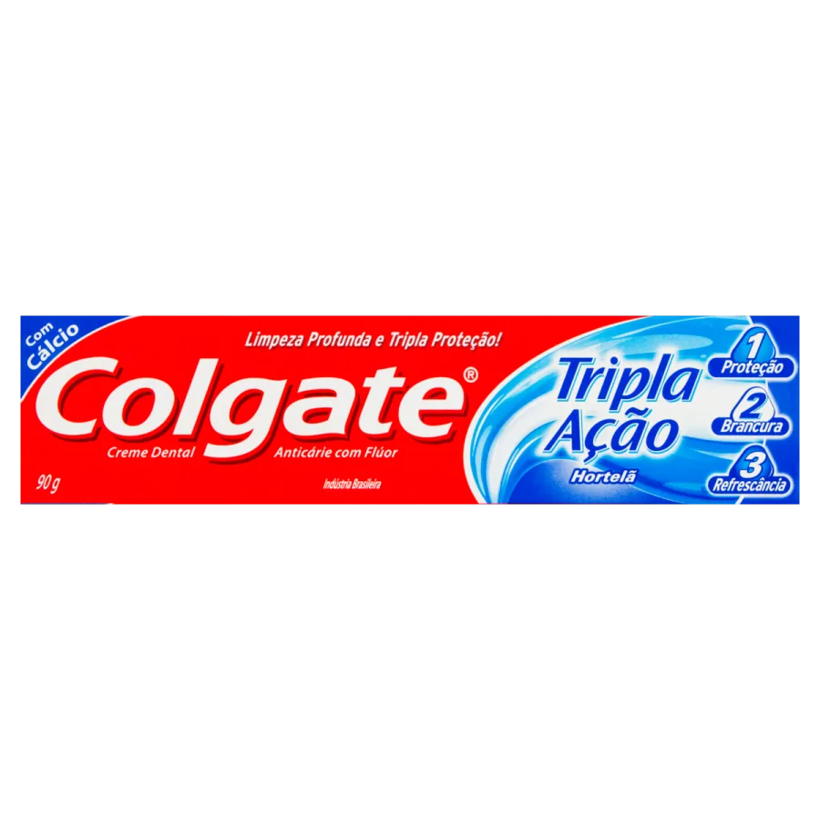 Creme Dental Colgate Tripla Acao Hortela 90G
