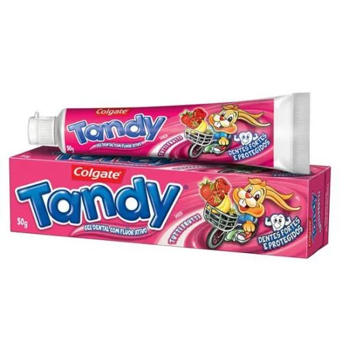 Creme Dental Tandy Tutti Fruti 50G Rosa