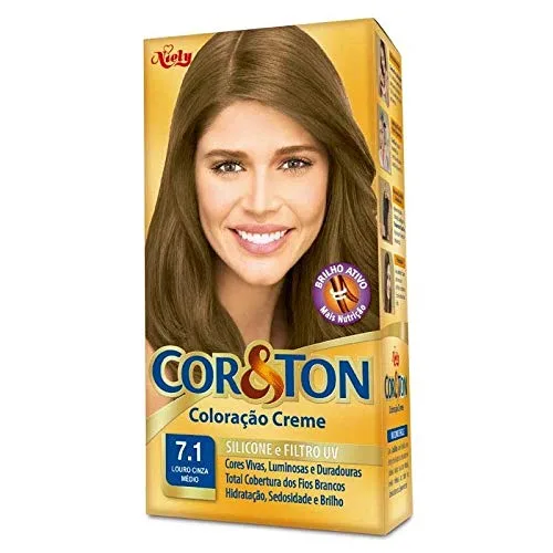 Tintura Cor&ton N.7.1 Louro Cinza Medio