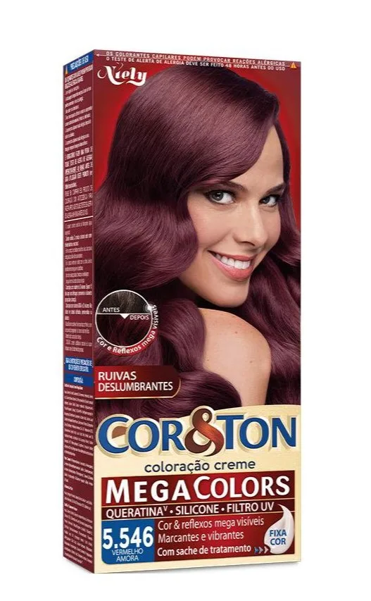 Tint Cor&ton N. 5.546 Vermelho Amora Mega