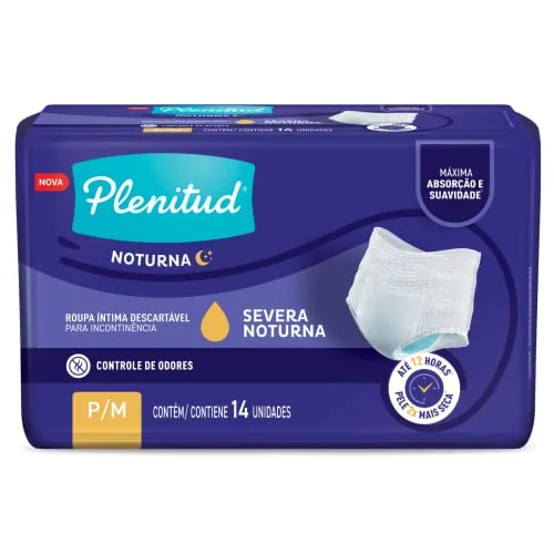 Fraldas Plenitude Noturna Mega P/m 14UN