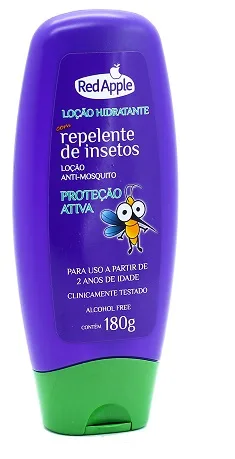 Repelente Loçao Anti Mosquito Infantil Red Aplle 180G