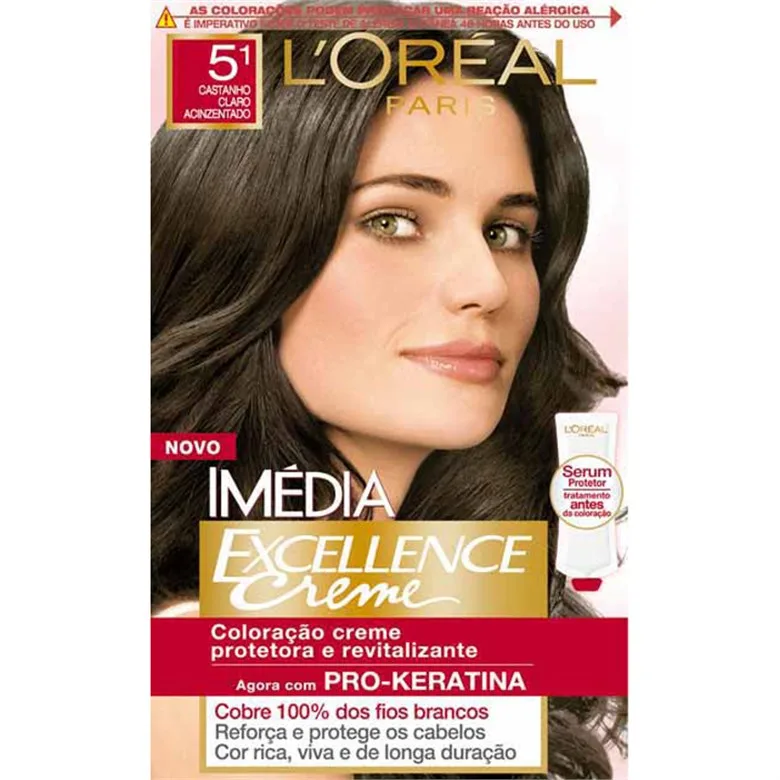 Tintura Imedia N.5.1 Castanho Claro Acinzentado