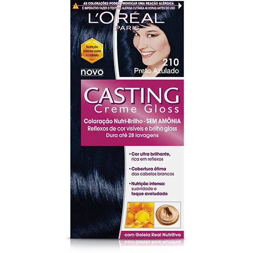 Tintura Casting Gloss N.210 Preto Azulado