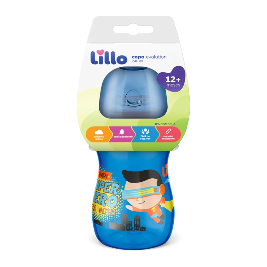 Copo Lillo Evolution Antivazamento S/alca 240ML