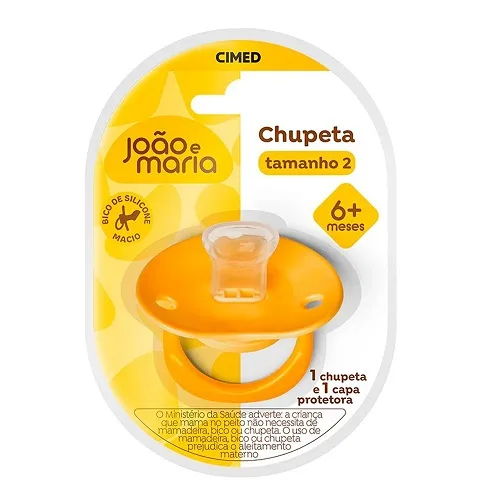 Joao e Maria Chupeta Ort Bico Silicone Tam 2