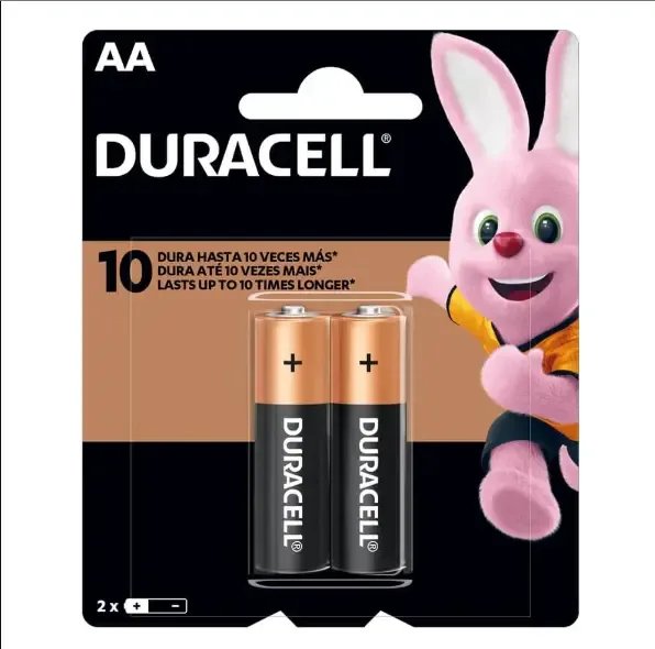 Pilha Alcalina Duracell AA com 2 Unidades